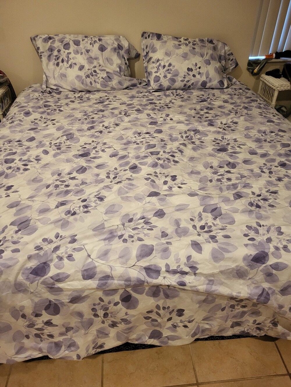 Sky Misty Eucalyptus 100% Cotton 3 Pc King Duvet Cover Set $315